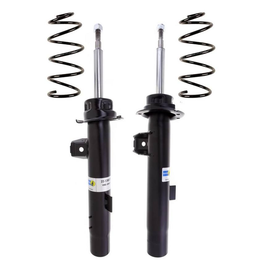 BMW Suspension Strut and Coil Spring Kit – Front (Heavy Duty Version for Standard Suspension) (B4 OE Replacement) 31336767371 – Bilstein 3817357KIT