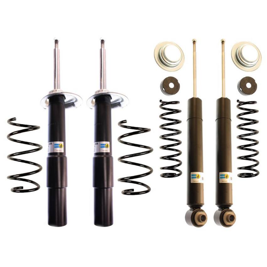 BMW Suspension Strut and Shock Absorber Assembly Kit – Front and Rear (Standard Suspension) (B4 OE Replacement) 33536761219 – Bilstein 3817690KIT