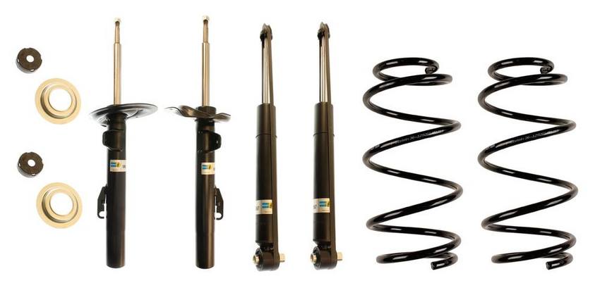 BMW Suspension Strut and Shock Absorber Assembly Kit – Front and Rear (Standard Suspension without Electronic Suspension) (B4 OE Replacement) 33521096151 – Bilstein 3817694KIT