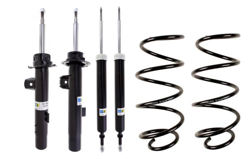 BMW Suspension Strut and Shock Absorber Assembly Kit – Front and Rear (Standard Suspension) (B4 OE Replacement) 33526796157 – Bilstein 3818272KIT