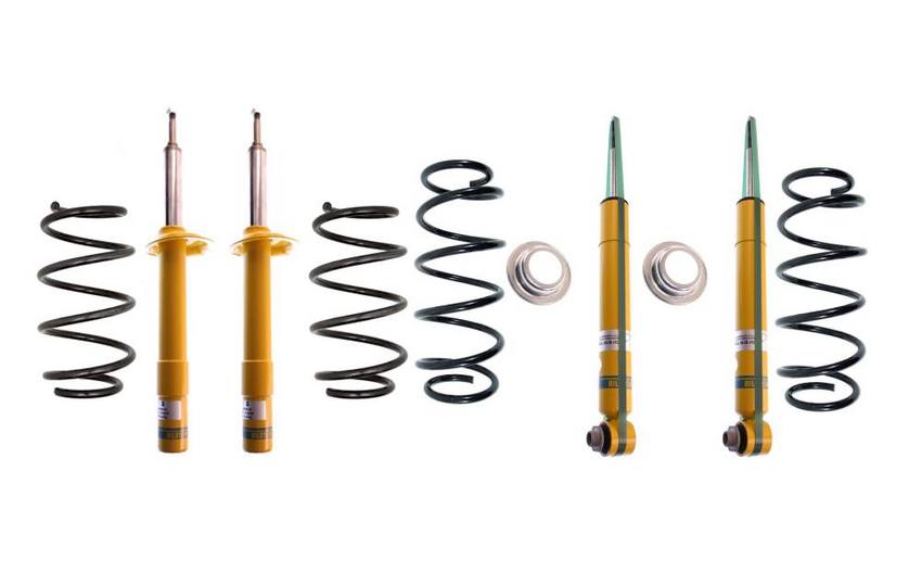 BMW Suspension Strut and Shock Absorber Assembly Kit – Front and Rear (Standard Suspension) (B6 Performance) 33531093634 – Bilstein 3818386KIT