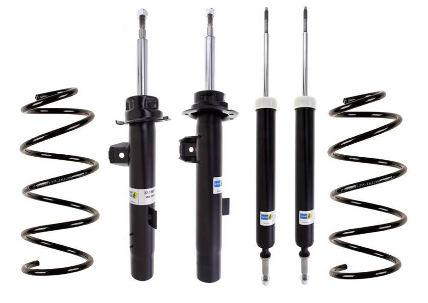 BMW Suspension Strut and Shock Absorber Assembly Kit – Front and Rear (Standard Suspension) (B4 OE Replacement) 33526796161 – Bilstein 3818435KIT