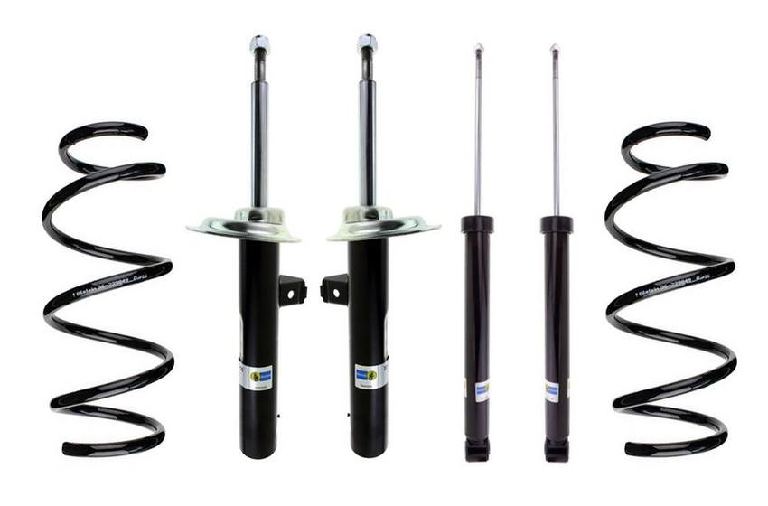 BMW Suspension Strut and Shock Absorber Assembly Kit – Front and Rear (B4 OE Replacement) 33526752506 – Bilstein 3819915KIT