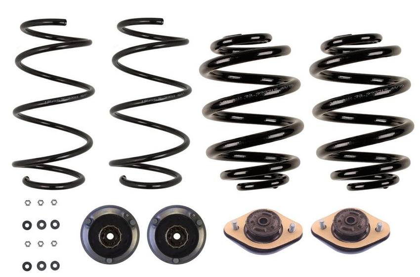 BMW Coil Spring Set – Front and Rear (Heavy Duty Version for Standard Suspension) (B3 OE Replacement) 33531095710 – Bilstein 3819930KIT