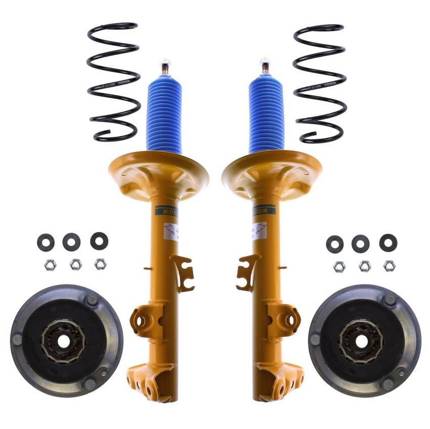 BMW Suspension Strut and Coil Spring Kit – Front (Heavy Duty Version for Standard Suspension) (B6 Performance) 31336760943 – Bilstein 3819937KIT