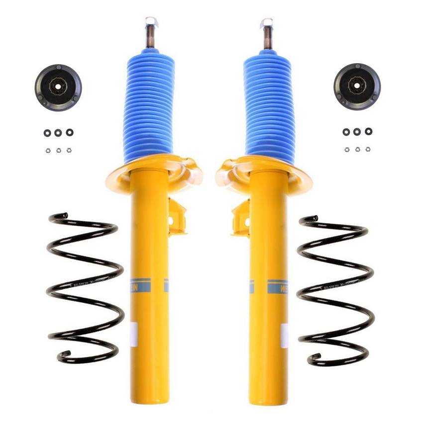 BMW Suspension Strut and Coil Spring Kit – Front (Heavy Duty Version for Standard Suspension) (B8 Performance Plus) 31336760943 – Bilstein 3819950KIT