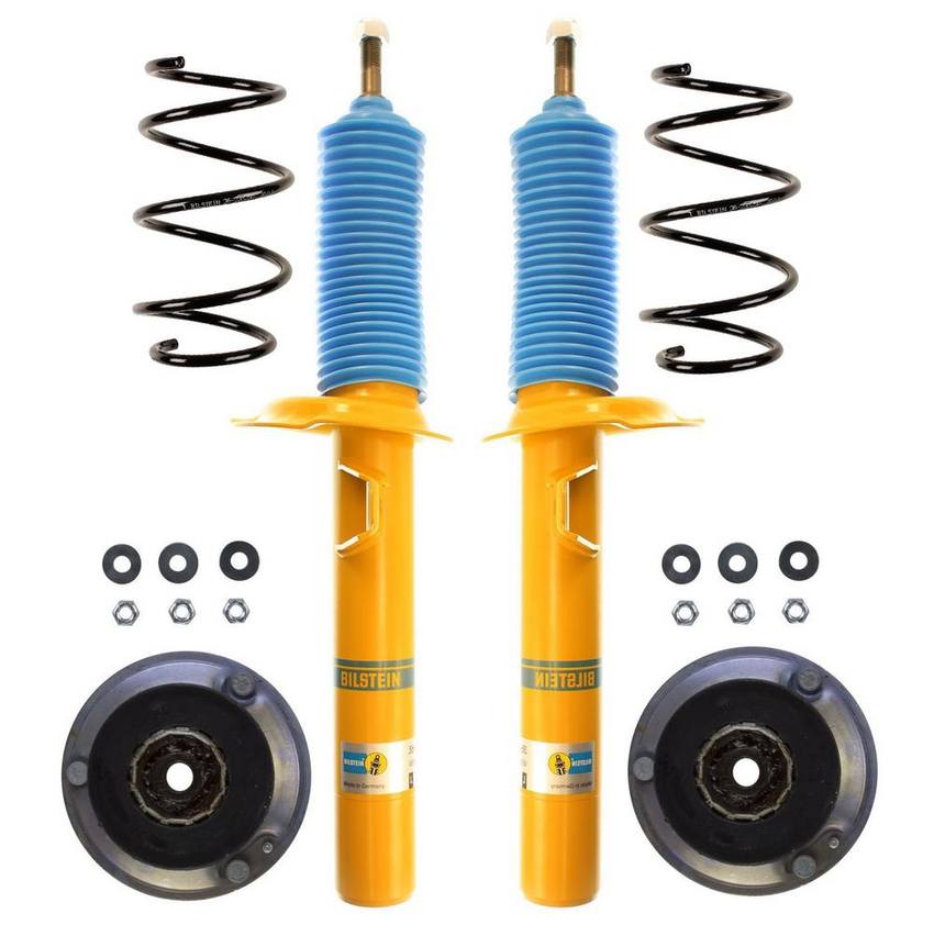 BMW Suspension Strut and Coil Spring Kit – Front (Heavy Duty Version for Standard Suspension) (B6 Performance) 31336760943 – Bilstein 3819951KIT