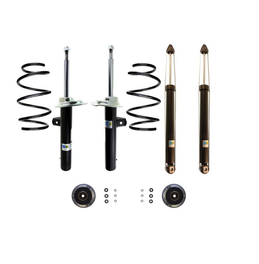 BMW Suspension Strut and Shock Absorber Assembly Kit – Front and Rear (B4 OE Replacement) 33526759752 – Bilstein 3820000KIT