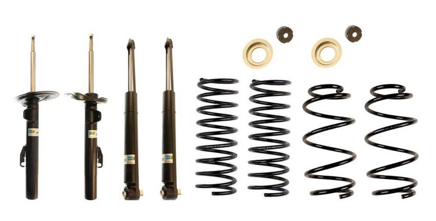 BMW Suspension Strut and Shock Absorber Assembly Kit – Front and Rear (Standard Suspension without Self-Leveling Suspension) (B4 OE Replacement) 33531091548 – Bilstein 3897175KIT