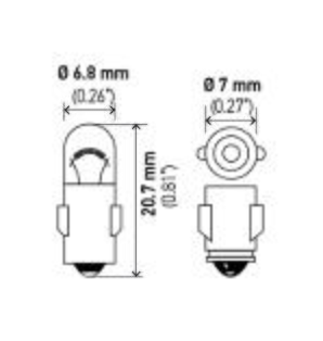 Audi Mercedes Light Bulb (2W) (BA7) 90063110290 – Hella 3898