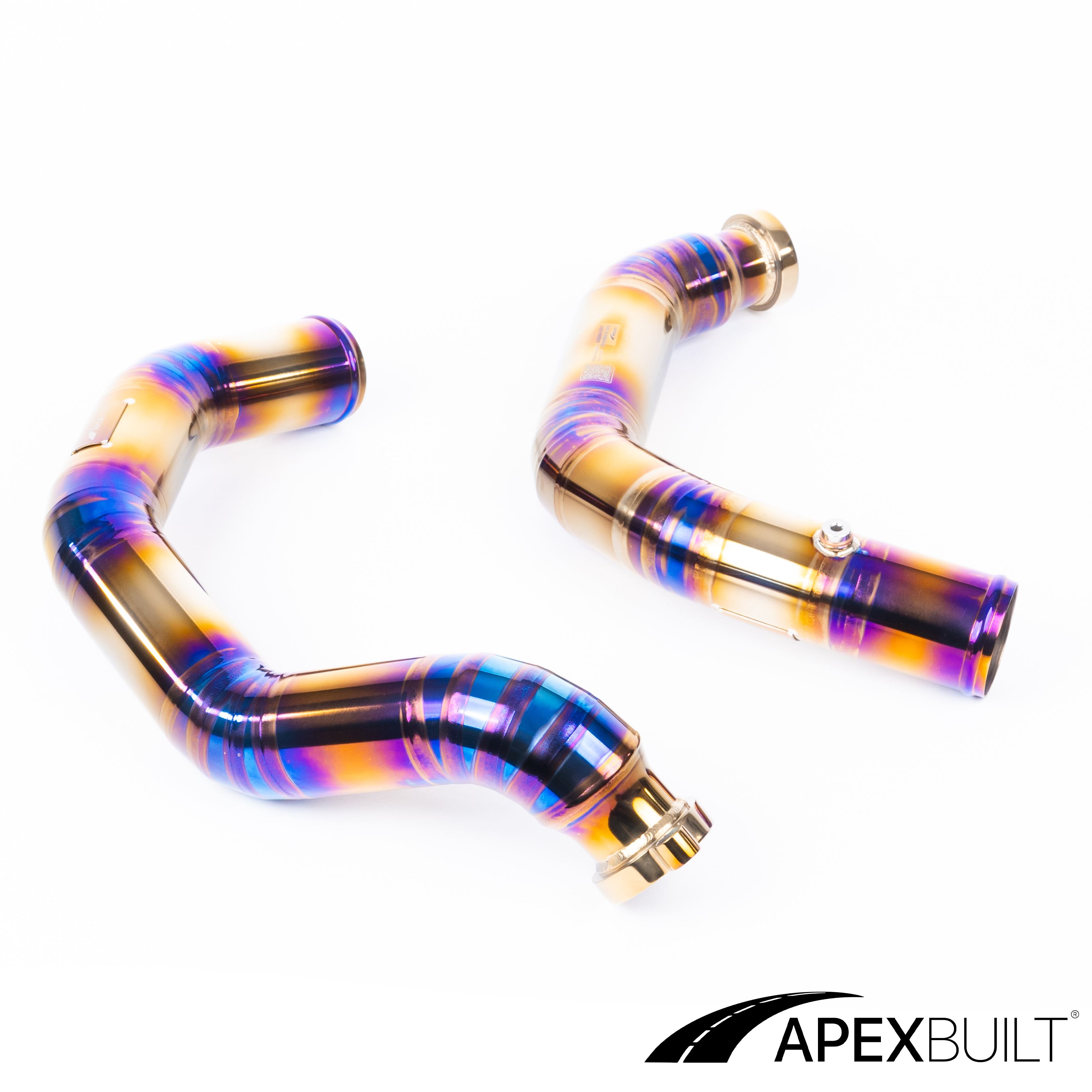 ApexBuilt® BMW F87 M2C, F80 M3, & F82/F83 M4 Titanium Charge Pipe Kit (S55, 2015-20)