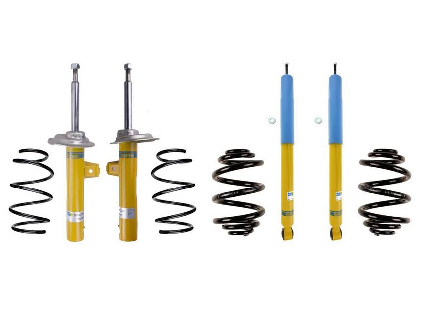 BMW Suspension Strut and Shock Absorber Assembly Kit – Front and Rear (B8 Performance Plus) 33536750760 – Bilstein 3918068KIT