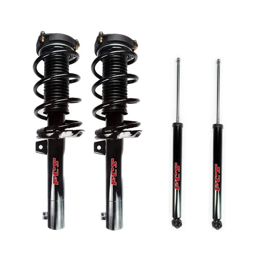 VW Suspension Strut and Shock Absorber Assembly Kit – Front and Rear (without Sport Suspension) – Aftermarket 3918087KIT