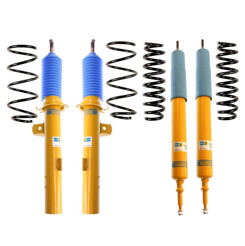 BMW Suspension Strut and Shock Absorber Assembly Kit – Front and Rear (Heavy Duty Version for Standard Suspension) (B6 Performance) 33536767336 – Bilstein 3918088KIT