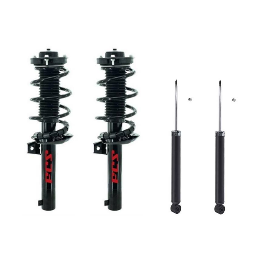 VW Suspension Strut and Shock Absorber Assembly Kit – Front and Rear – Aftermarket 3918211KIT