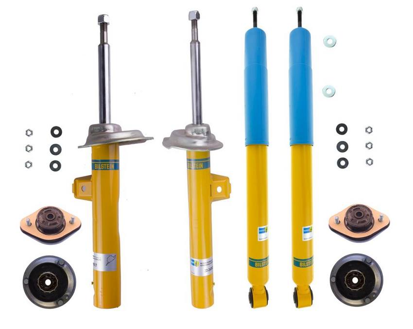 BMW Suspension Strut and Shock Absorber Assembly Kit – Front and Rear (B8 Performance Plus) 33526759752 – Bilstein 3918238KIT