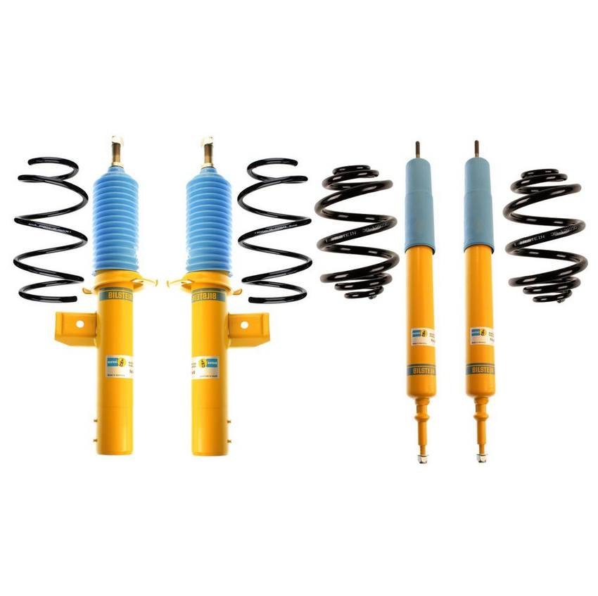 BMW Suspension Strut and Shock Absorber Assembly Kit – Front and Rear (B6 Performance) 33536750760 – Bilstein 3918250KIT