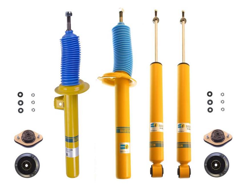 BMW Suspension Strut and Shock Absorber Assembly Kit – Front and Rear (B8 Performance Plus) 33521092362 – Bilstein 3918266KIT