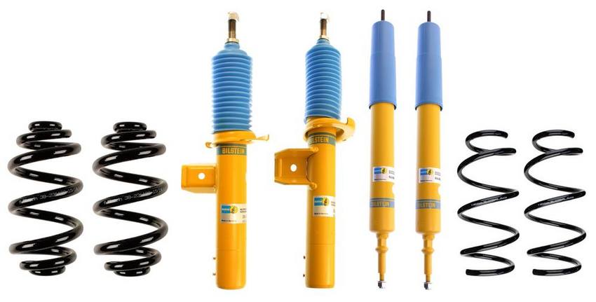 BMW Suspension Strut and Shock Absorber Assembly Kit – Front and Rear (B8 Performance Plus) 33536750758 – Bilstein 3973068KIT