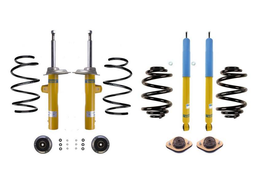 BMW Suspension Strut and Shock Absorber Assembly Kit – Front and Rear (B8 Performance Plus) 33536750760 – Bilstein 3973178KIT