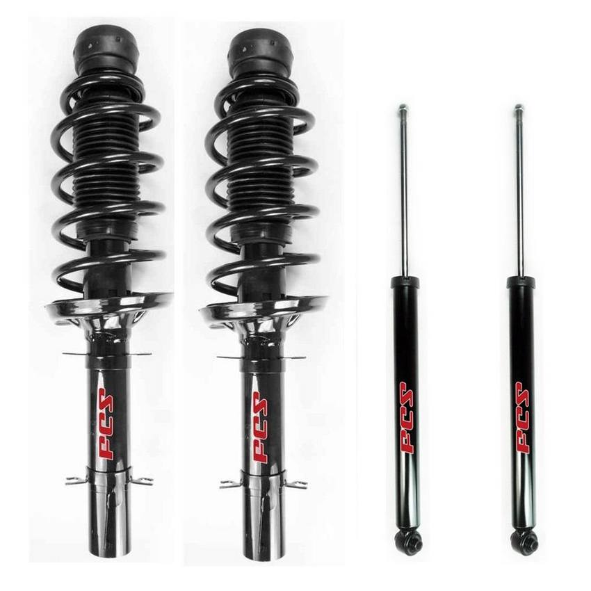 VW Suspension Strut and Shock Absorber Assembly Kit – Front and Rear – Aftermarket 3973272KIT