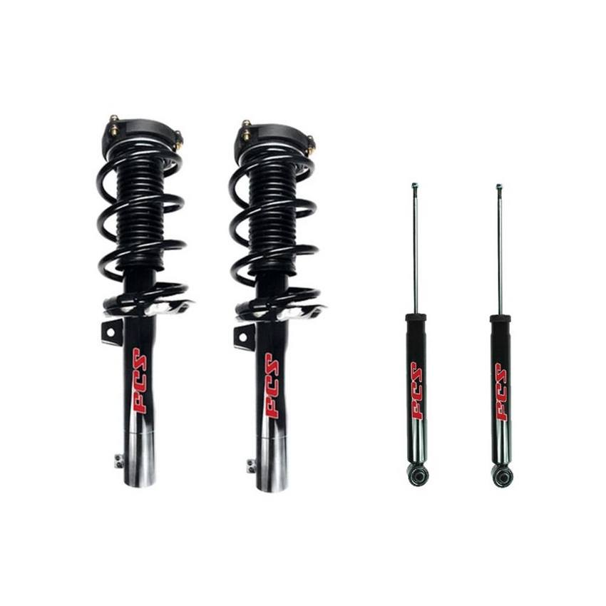 VW Suspension Strut and Shock Absorber Assembly Kit – Front and Rear – Aftermarket 3973344KIT