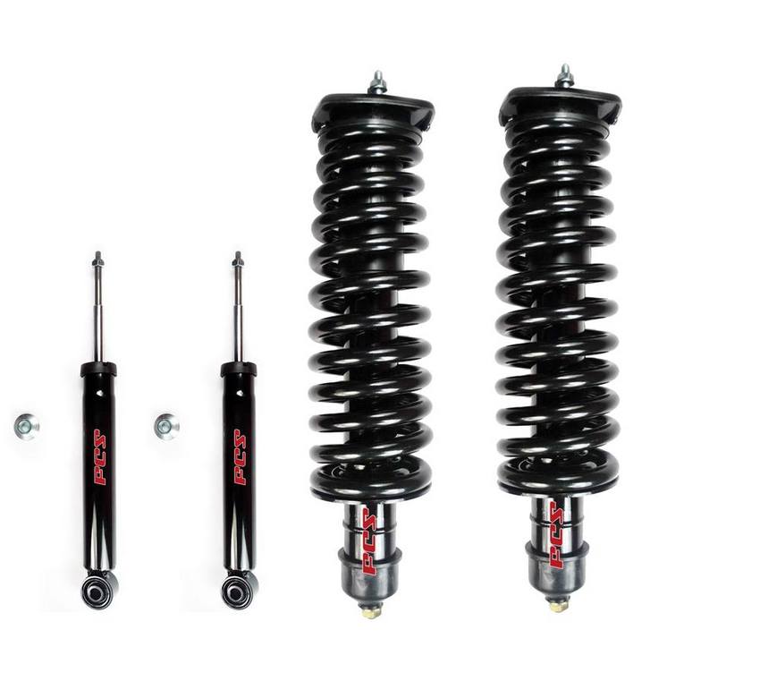 Mercedes Suspension Strut and Shock Absorber Assembly Kit – Front and Rear – Aftermarket 3988909KIT