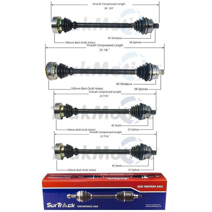 Audi CV Axle Shaft Kit – Front and Rear 8D0407454X – Aftermarket 3991407KIT