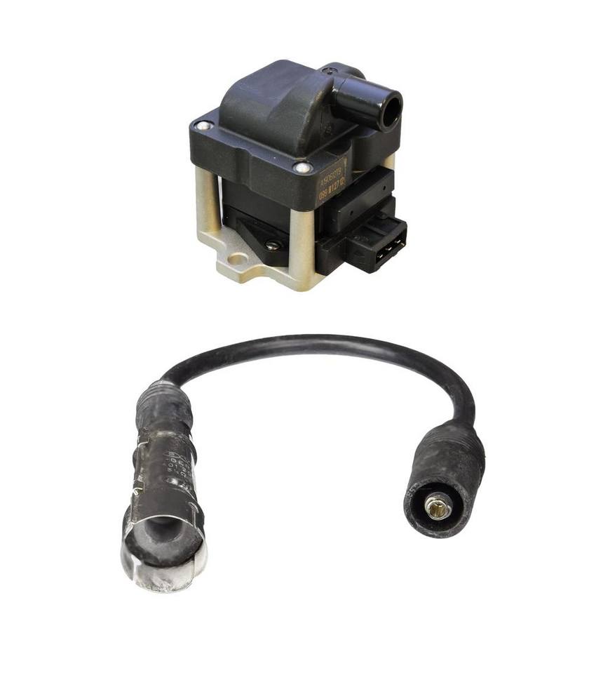 VW Ignition Coil and Wire Set (7mm) – Denso 6N0905104 – Denso