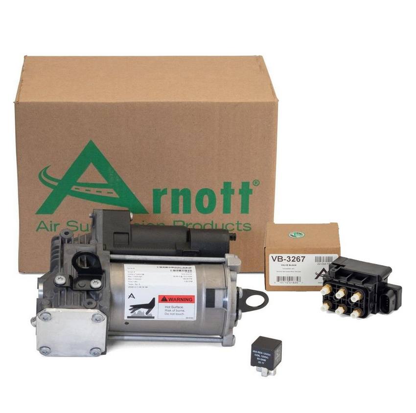 Mercedes Air Suspension Compressor Kit (with Air Suspension and Airmatic) 164320120480 – Arnott 3994204KIT