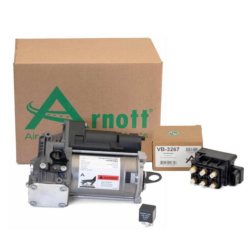 Mercedes Air Suspension Compressor Kit (with 4 Corner Leveling and Air Suspension) 251320270480 – Arnott 3994222KIT