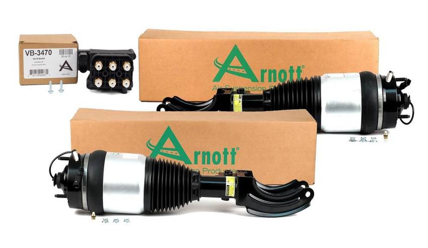 Porsche Suspension Strut Assembly Kit – Front (with Air Suspension – Auto Leveling) 7L0698014 – Arnott 3994820KIT