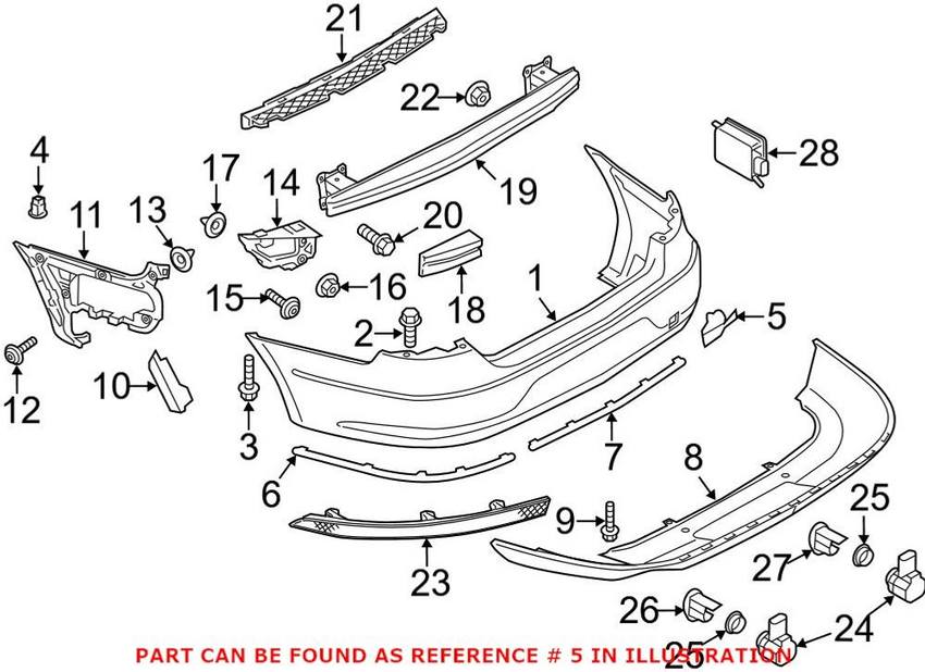 VW Tow Eye Cap 3C8807441AGRU