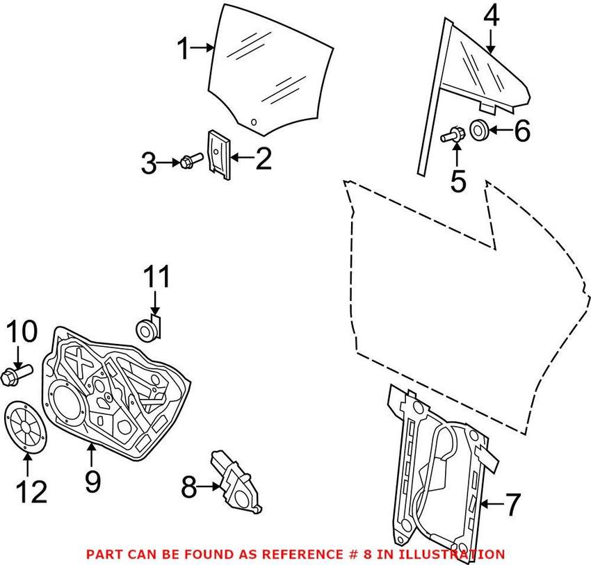 Window Motor – Rear Driver Side