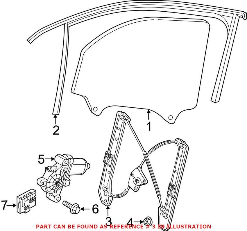 Window Regulator – Front Driver Side