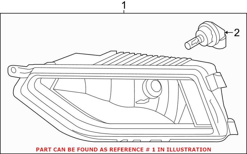 VW Fog Light – Front Driver Side 3CN941661