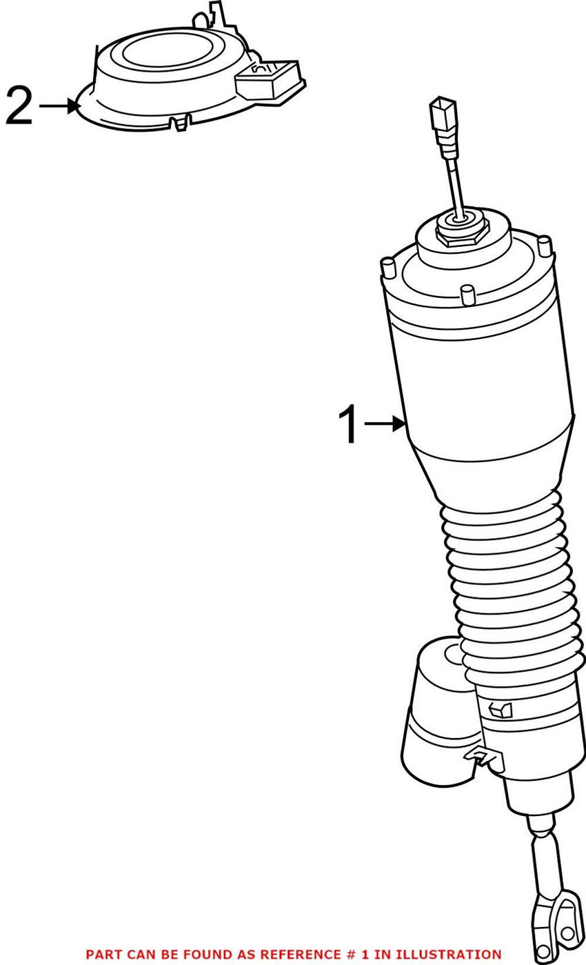 VW Air Strut Assembly – Front Driver Side 3D0616039AD