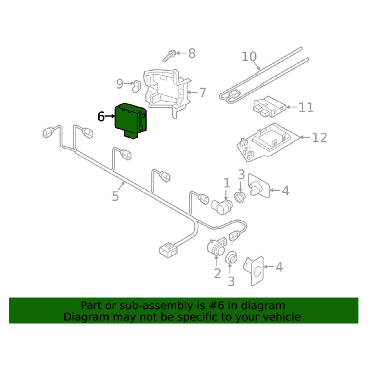 Blind Spot Detection System Warning Sensor – Driver Side