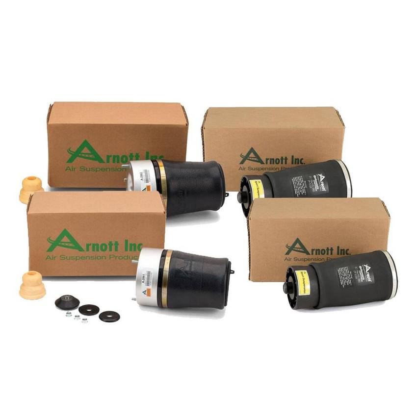 BMW Suspension Air Spring Kit – Front and Rear (with Auto Leveling and Sport Suspension) 37126750356 – Arnott 4000126KIT