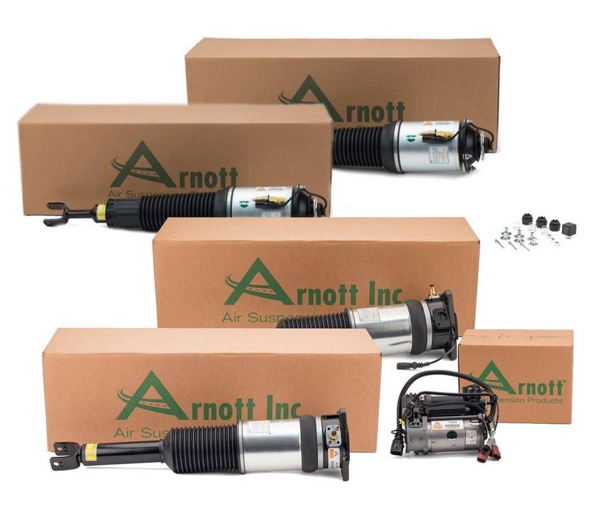 Audi Suspension Strut Assembly Kit – Front and Rear (without Sport Suspension) 4E0616040AM – Arnott 4003525KIT