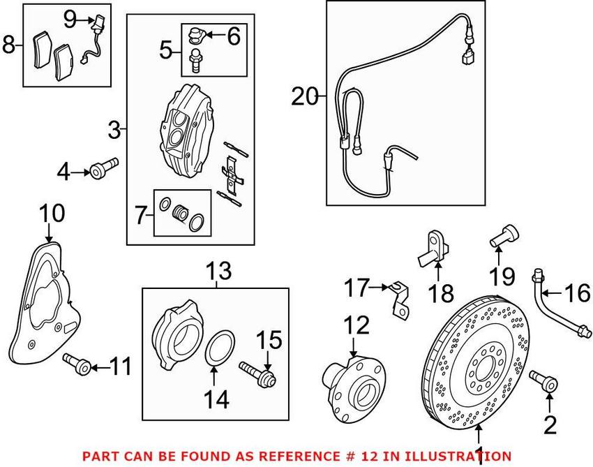 Audi Wheel Hub – Rear 400501652