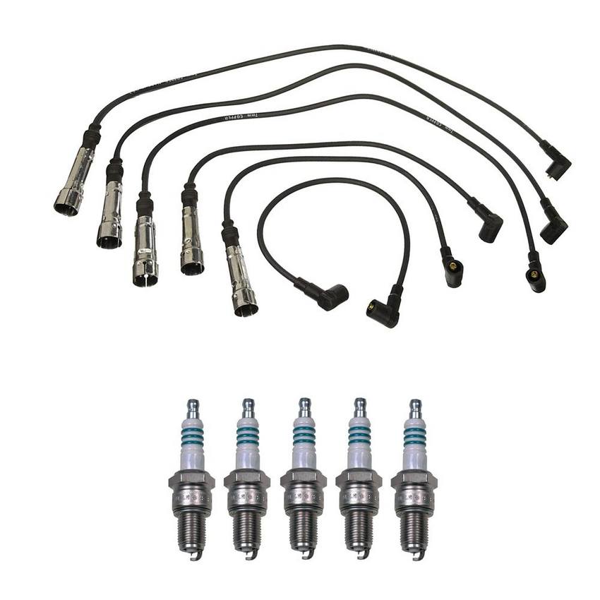 Audi Ignition Wire Kit (7mm) (5 Pieces) – 101000039AB – Denso