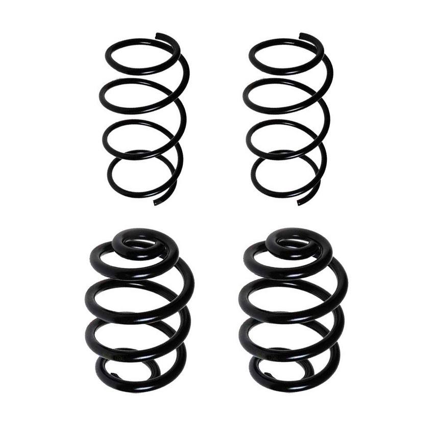 BMW Coil Spring Kit – Front Standard and Rear Heavy Duty (without Sport Suspension) 31331093067 – Lesjofors 4006875KIT