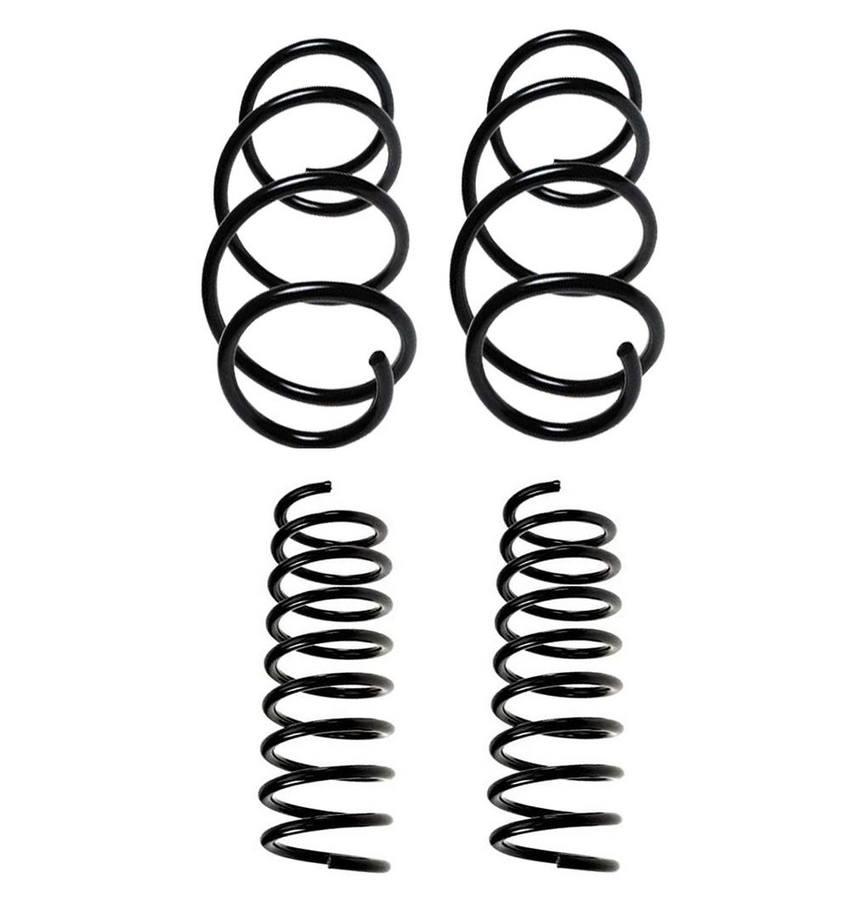 BMW Coil Spring Kit – Front Standard and Rear Heavy Duty (without Mtech) 31331096184 – Lesjofors 4007181KIT