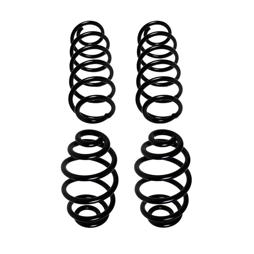 Audi Coil Spring Kit – Front Standard and Rear Heavy Duty (without Sport Suspension) 8D0411105AQ – Lesjofors 4008679KIT