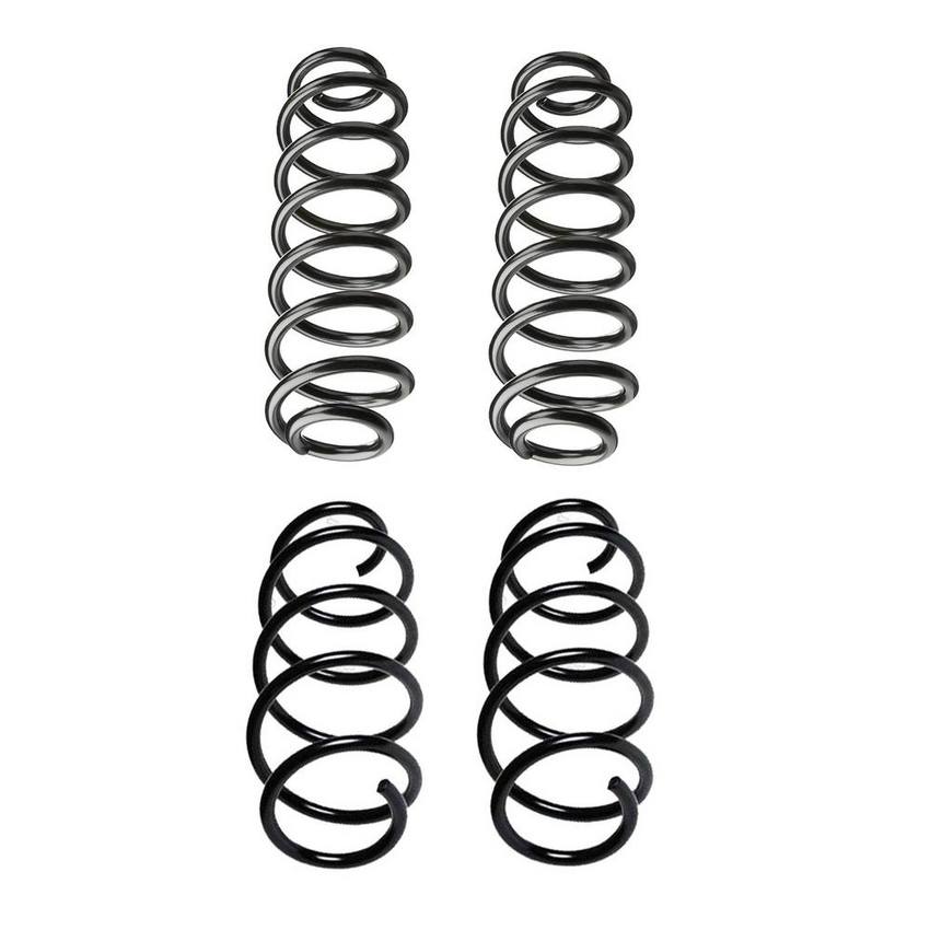 VW Coil Spring Kit – Front and Rear (without Sport Suspension and Heavy Duty) 1K0511115DE – Lesjofors 4008966KIT