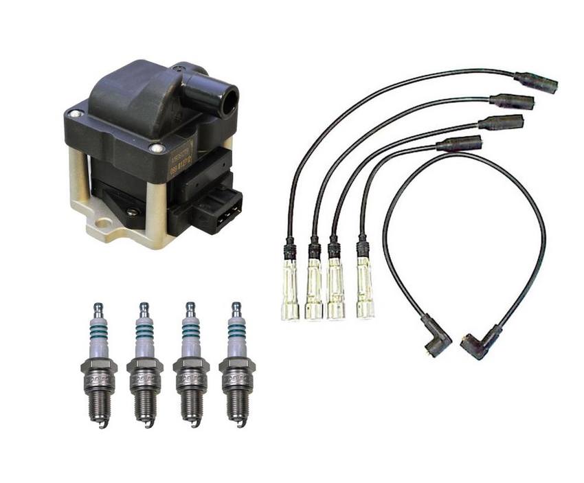 VW Ignition Coil and Spark Plugs Wire Kit – Denso  6N0905104 – Denso