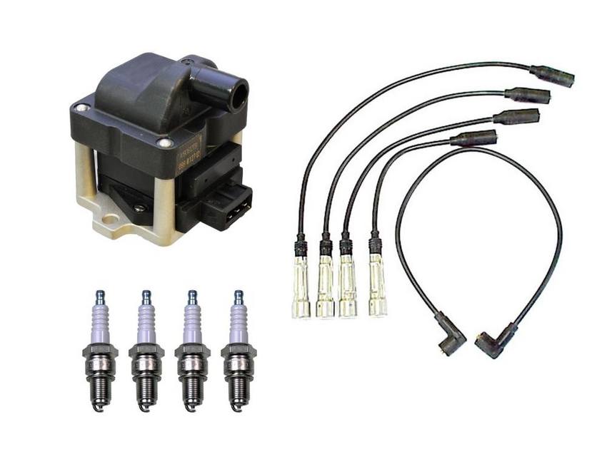 Ignition Coil and Spark Plugs Wire Kit (7mm) (4 Pieces) – Denso