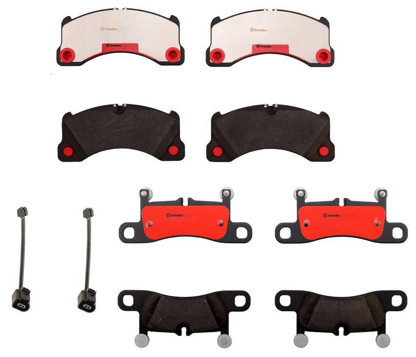 VW Disc Brakes Kit – Pads Front and Rear (Ceramic) 7P6698451C – Brembo 4014655KIT