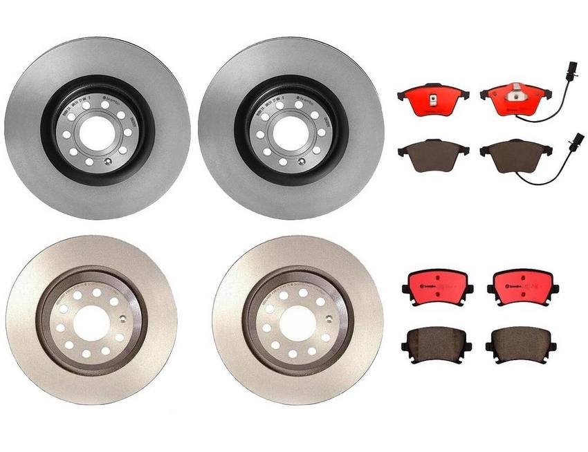 Brembo Brake Pads and Rotors Kit – Front and Rear (345mm/310mm) (Ceramic)